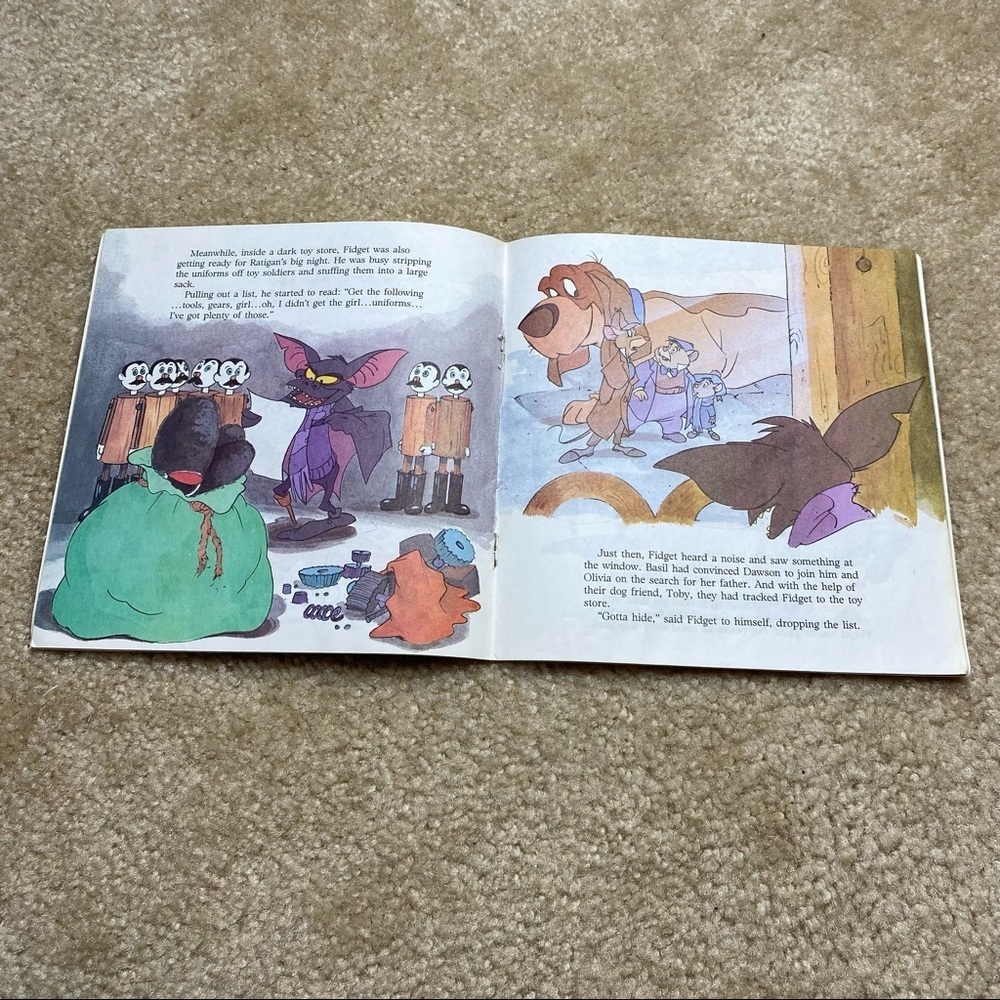 BOGO Vintage Paperback Book Disney's "The Great Mouse Detective" 1986 - Picture 3 of 4